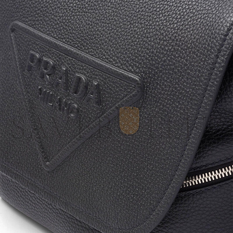 Pra*a leather bag with shoulder strap 2vd056 (22*22*12cm)